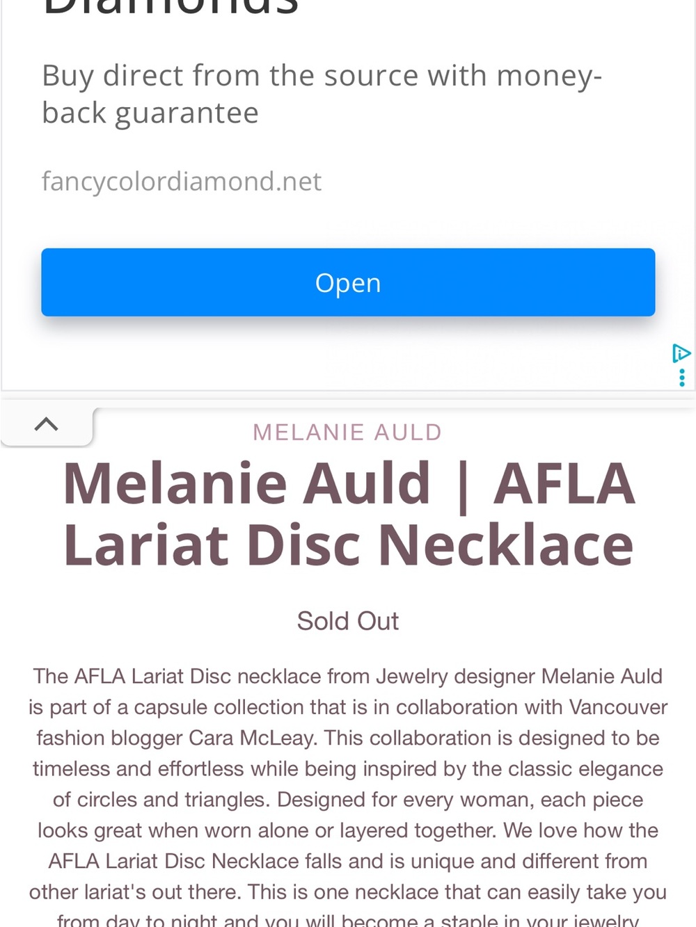 Anthropologie Afla| Ma necklace❤️ 18k Gf - Picture 6 of 6